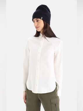🆕 NWT icebreaker MERINO BERLIN Button Down Blouse